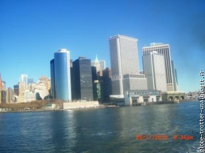 Vue de Manhattan depuis le Ferry